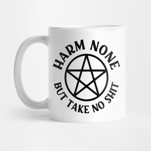 Harm None but Take No Shit Cheeky Witch® Wiccan Pentacle by Cheeky Witch